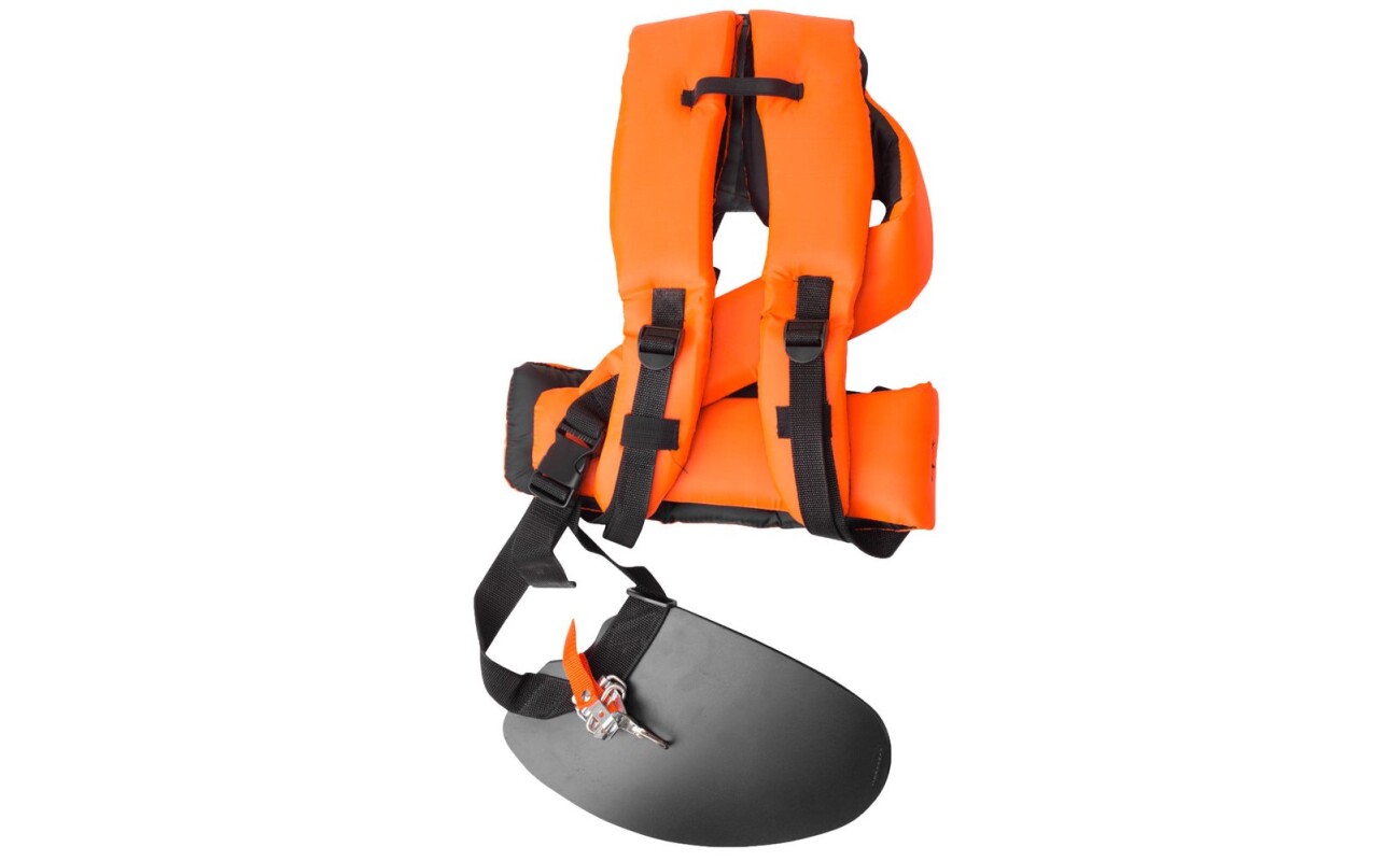Shoulder strap for grass trimmers.