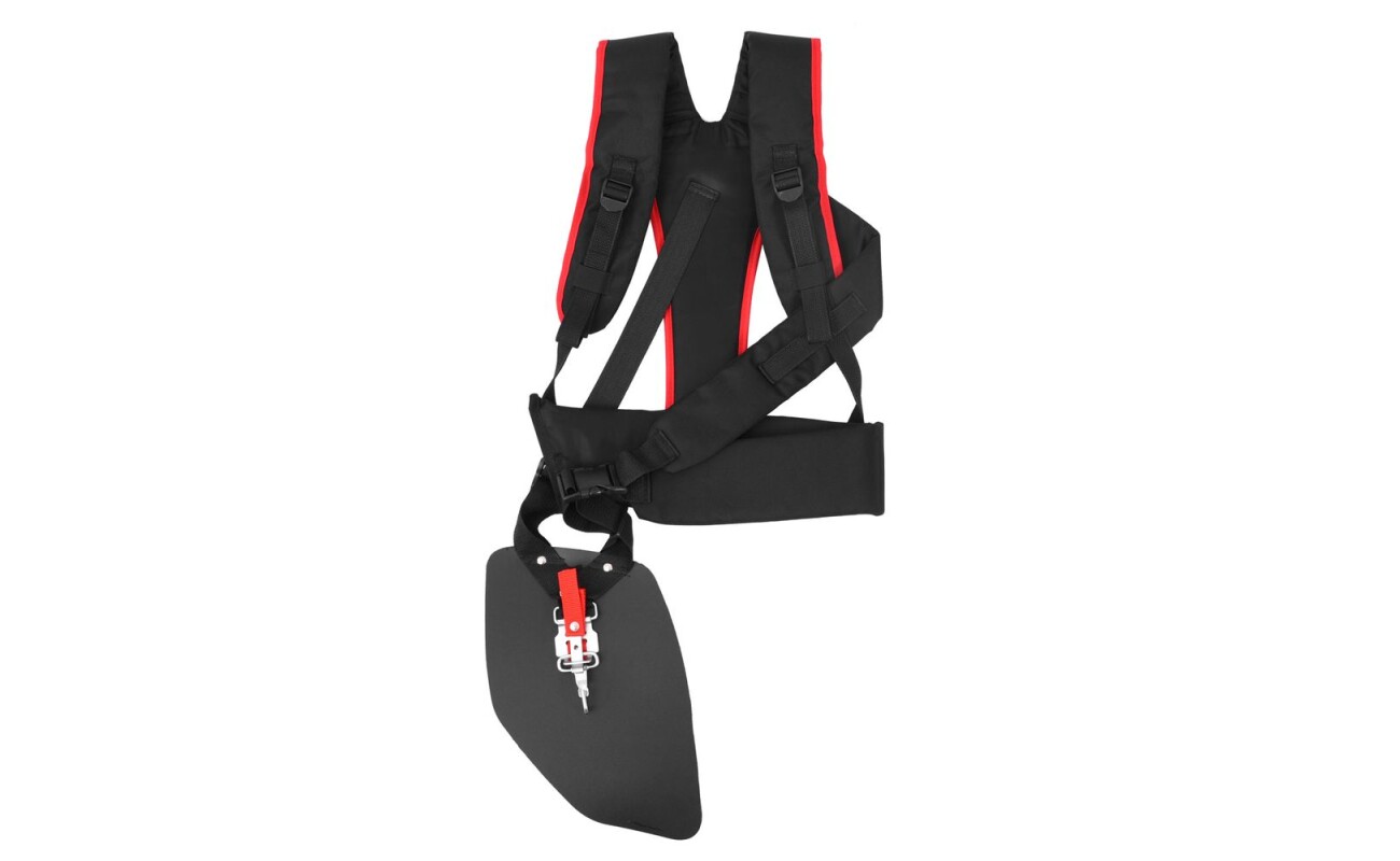 Professional two-arm strap for brushcutters and trimmers. Professional padded two-arm strap