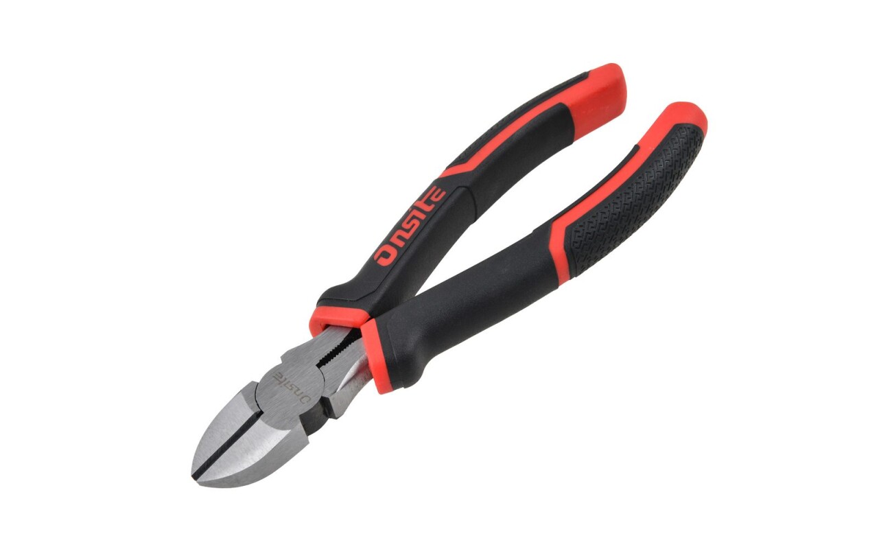 Side cutting pliers designed for precise cutting of wires and small metal materials. Features robust steel construction