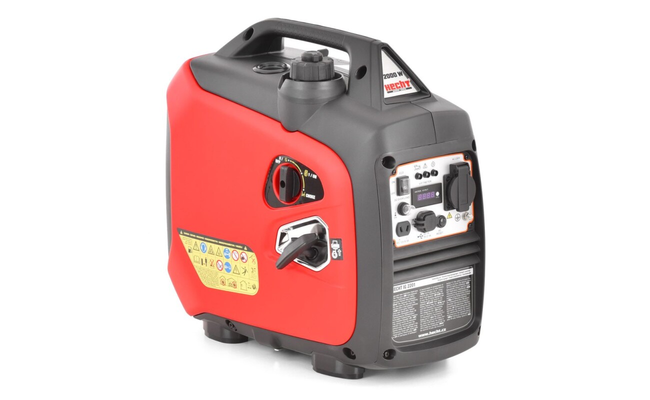 Single-phase inverter generator. Continuous power 1800 W. Maximum power 2000 W.