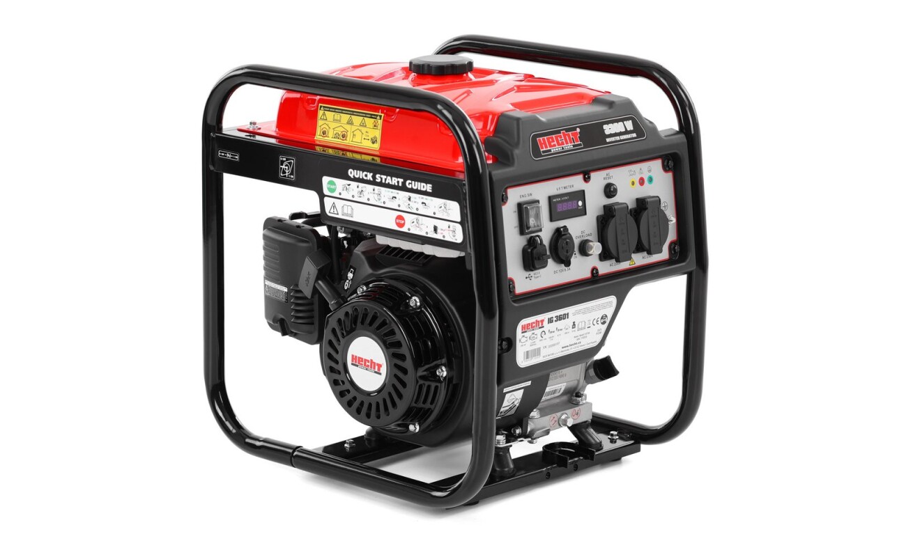 Single-phase inverter generator HECHT IG 3601 with a maximum power of 3300 W