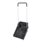 <p>Snow pusher with two wheels. Metal bar. Working width 60