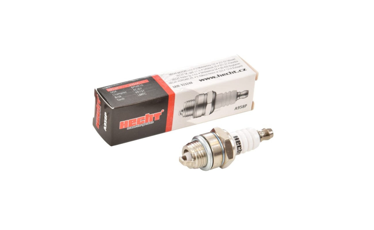 Spark plug for two - stroke engines.