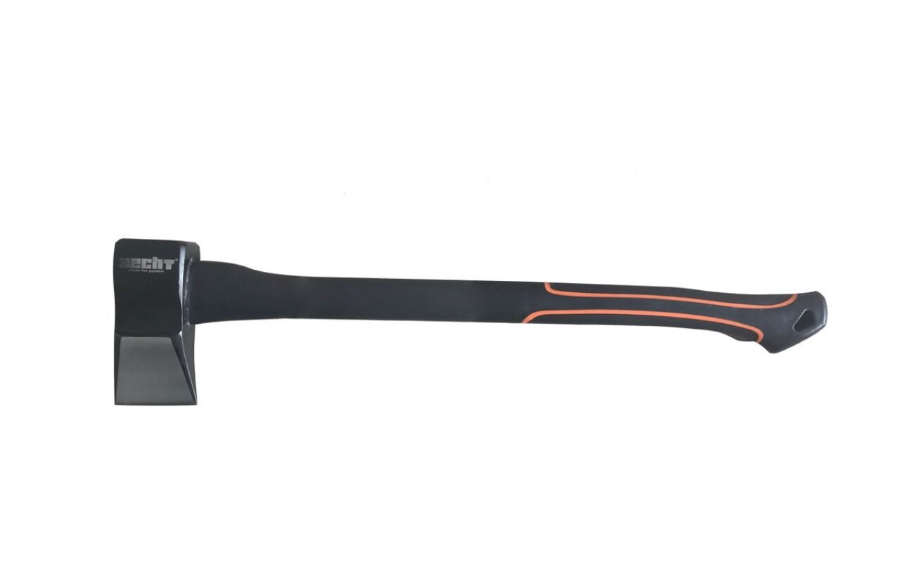 Splitting axe with a length of 55 cm. Weight 2360 g. Handle made of nylon and fiberglass.