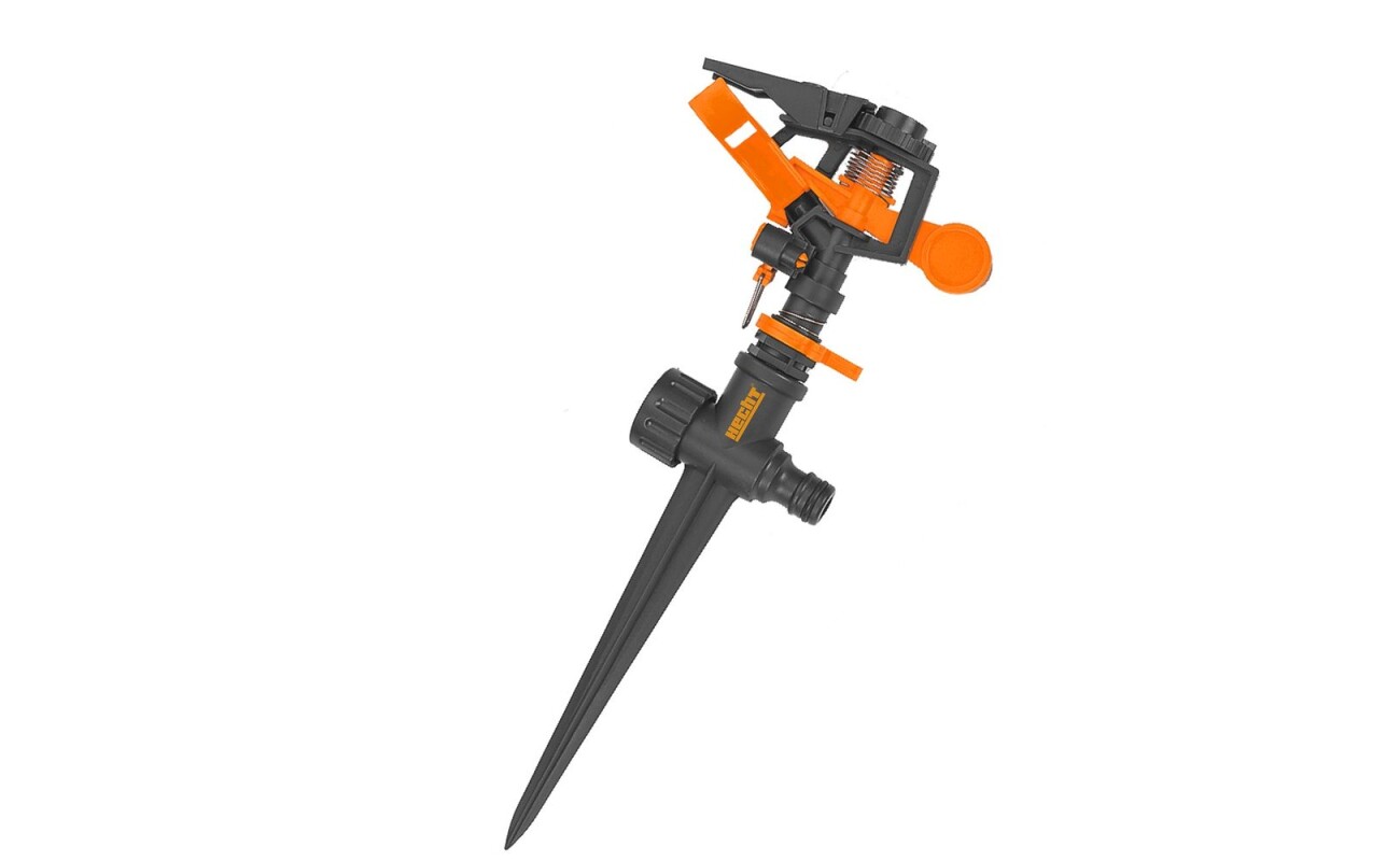 Impulse sprinkler. 2 - 4 bar. Max. 8 l/min. Range 0 - 360&deg;