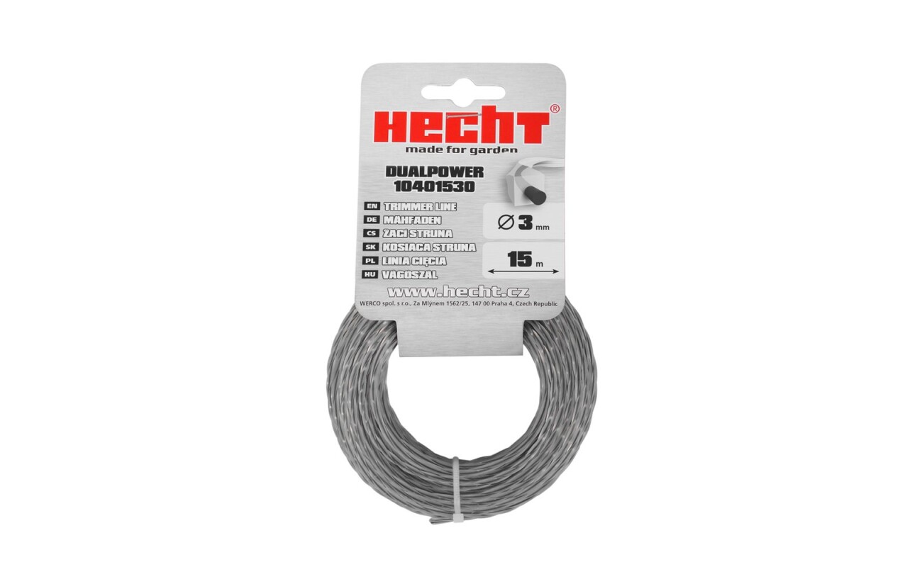 Square shaped cutting string with core