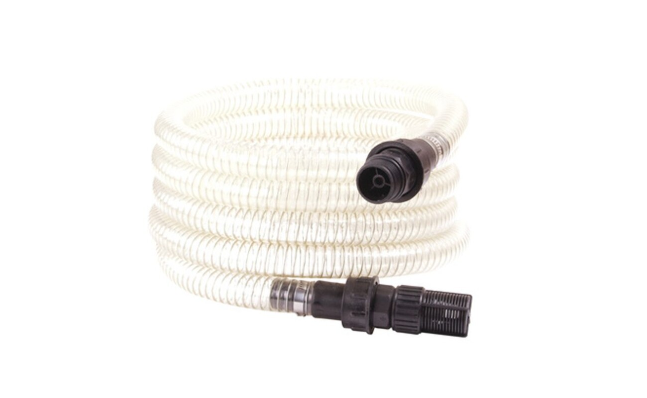 1" suction hose with a simple possibility of shortening to the required length. The suction basket is equipped with a non-return valve.
