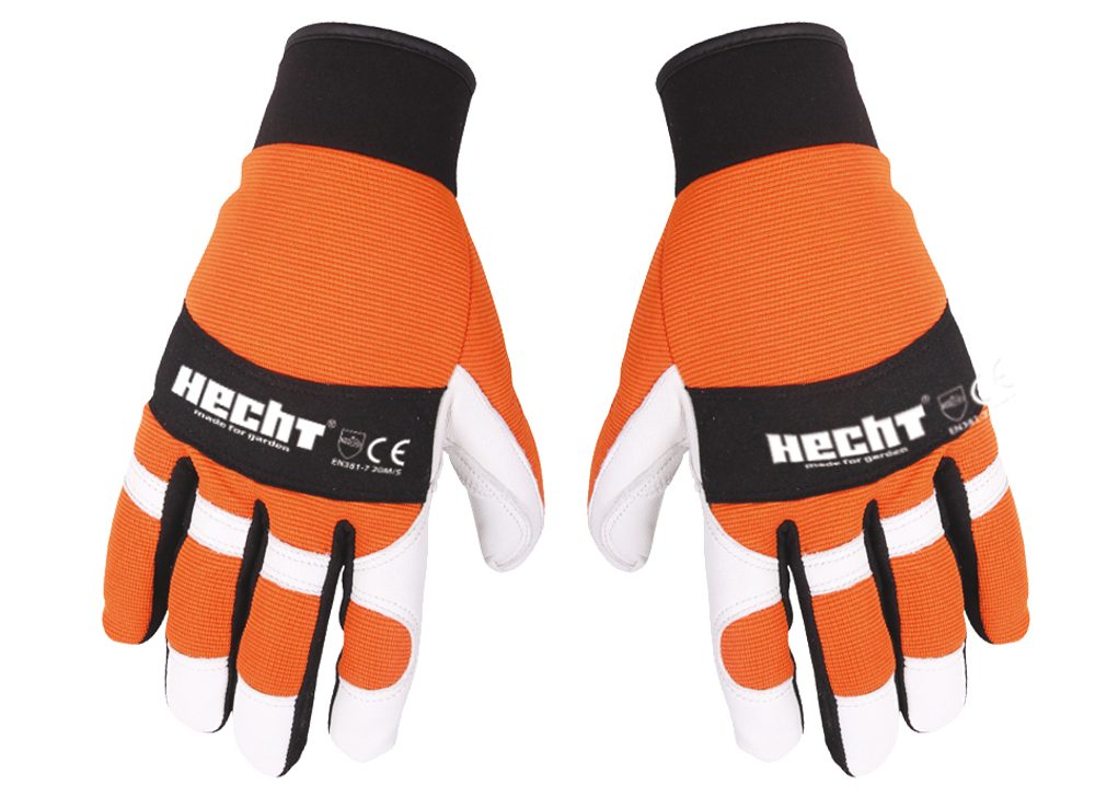 Summer protective gloves for chainsaws - HECHT 900107 XXL Summer work gloves for chainsaw work