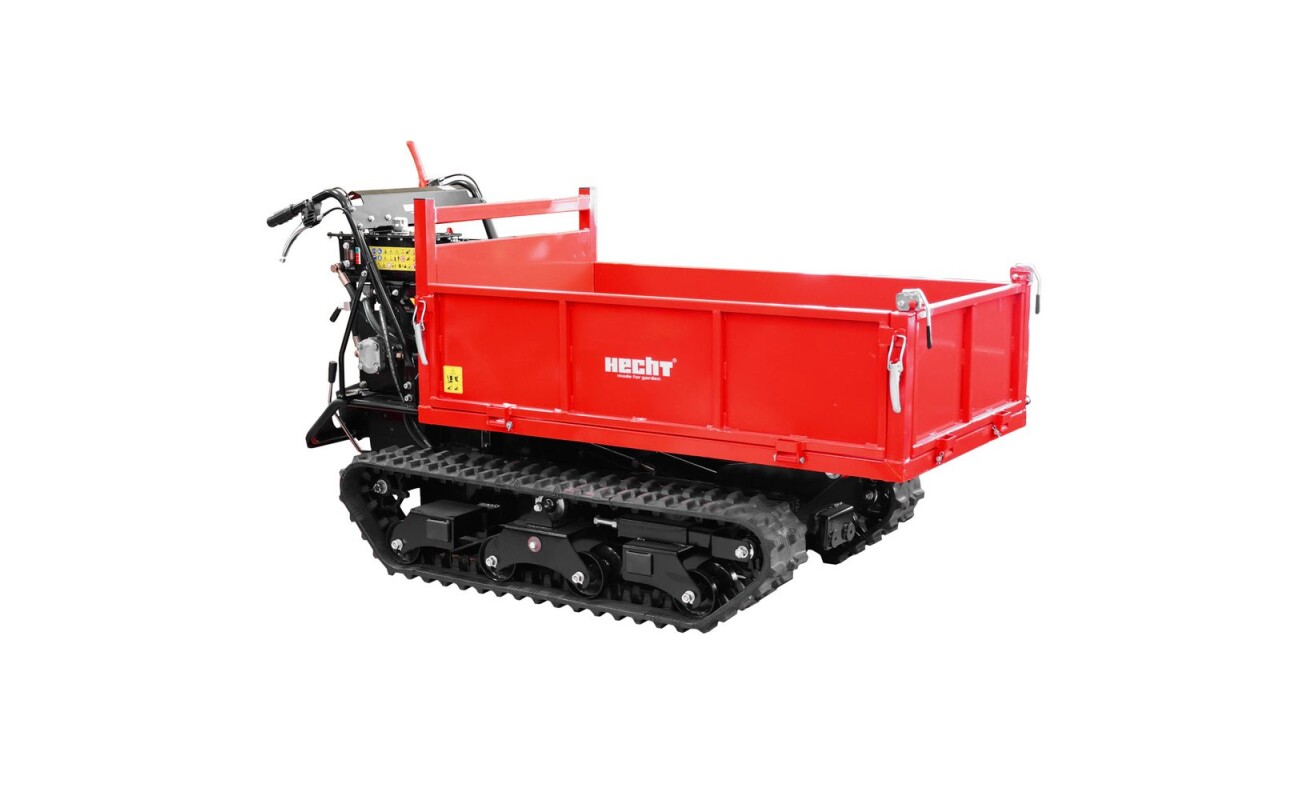 The HECHT 2980 is a robust tracked transporter ideal for transporting heavy loads up to 800 kg. With a cargo box volume of 420 liters