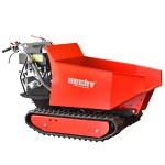 <p>Petrol tracked transporter. 3x forward/1x reverse gear. Powerful petrol engine 9 HP. Max. loading capacity 500 kg. Loading area size: 1000 x 700 x 450 mm. Hydraulic tipping. Counter-rotation of the tracks.</p>