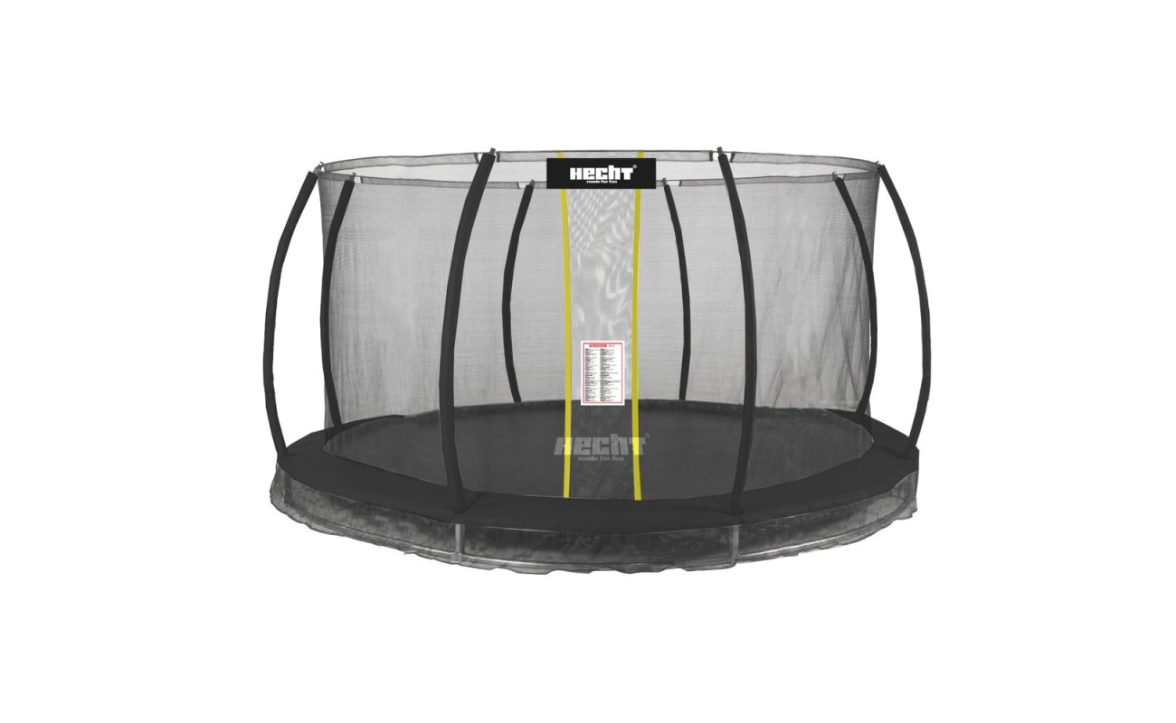 Trampoline with diameter 3.66 m. Strict EN-71 standard (child safety standard). Load capacity 150 kg.