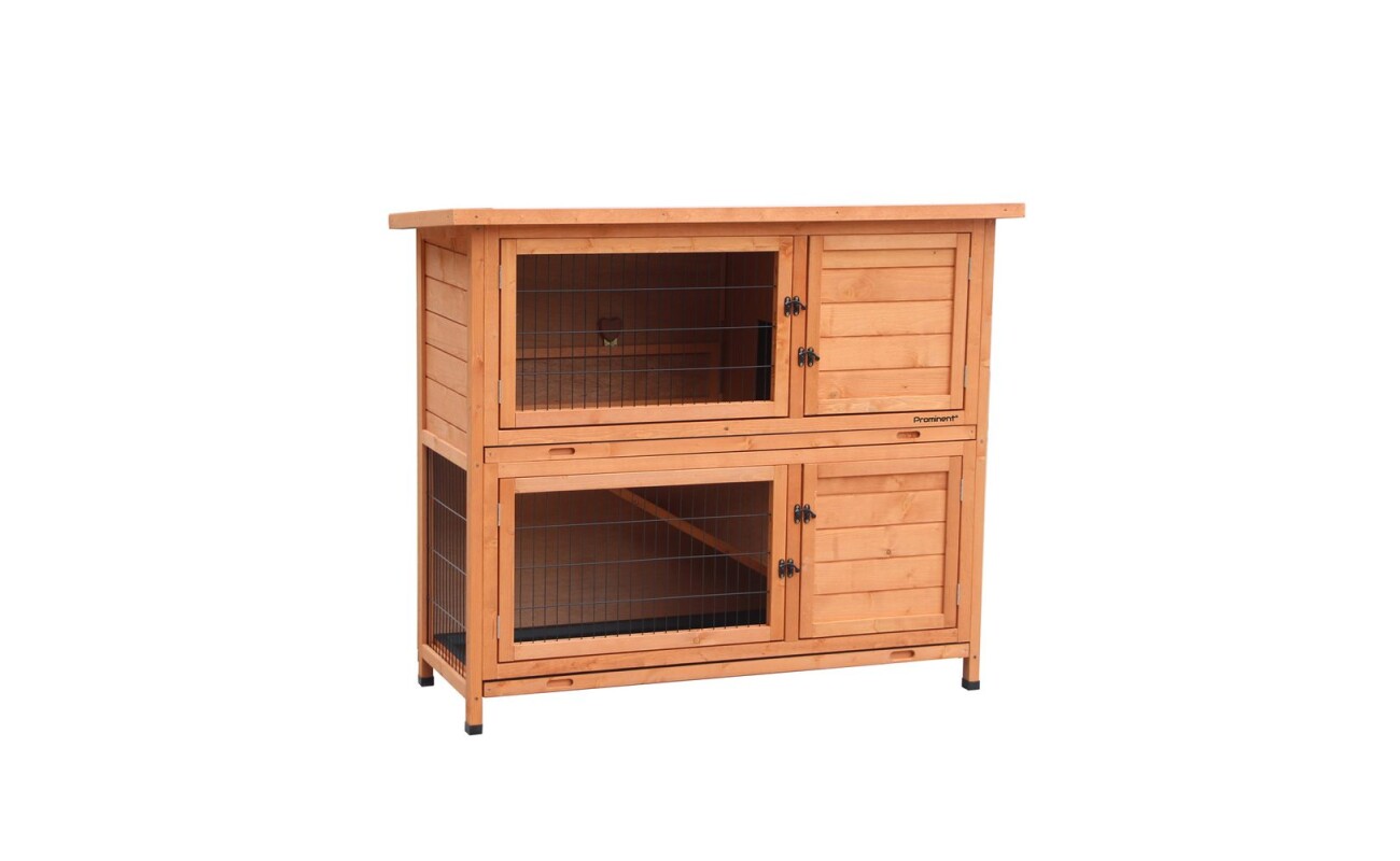 Rabbit hutch SALLY - dimensions 104 x 50 x 104 cm. Durable fir wood.
