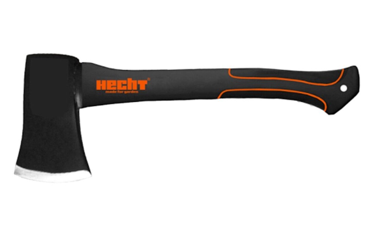 Universal ax with a length of 38 cm. Weight 1000 g. The handle is made of a special composite material reinforced with glass fibers - FIBERGLASS.
