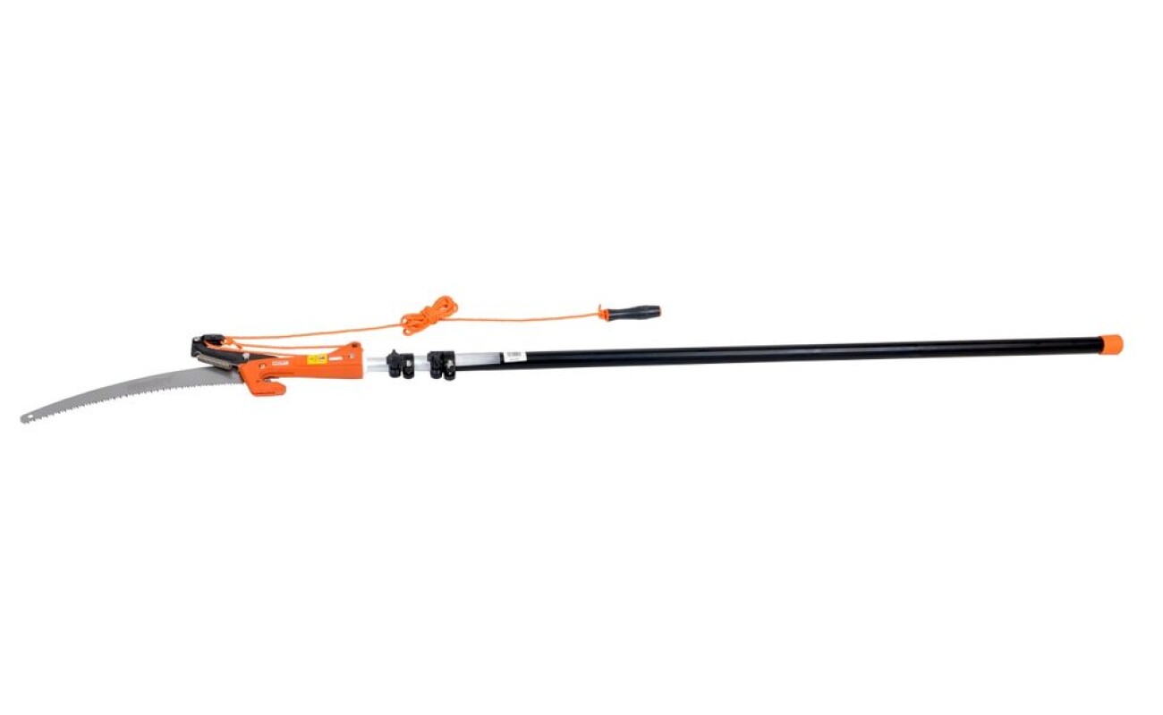 Universal secateurs - metal caterpillar with a telescopic rod for cutting and trimming branches.
