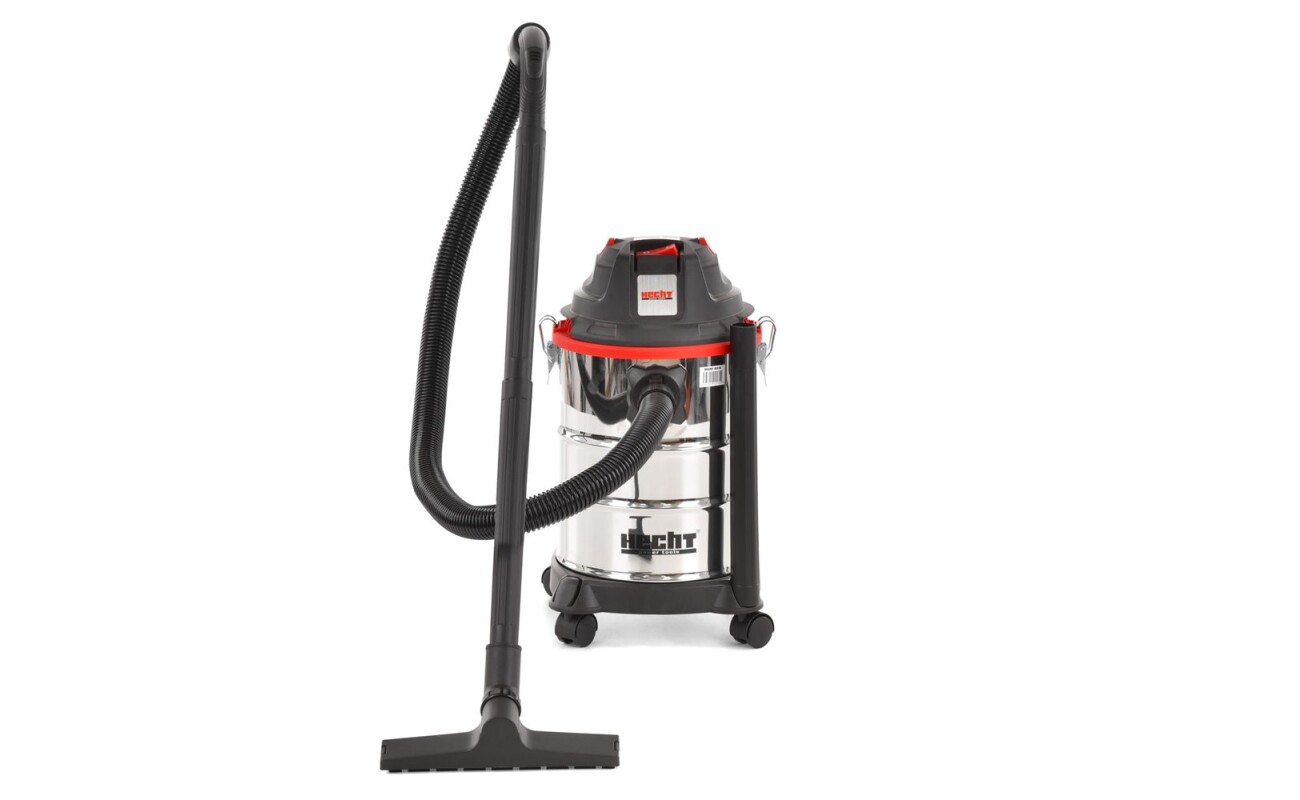 Electric vacuum cleaner for wet/dry cleaning. Power input 1250W. Tank capacity 15 litres. Suction power 15 kPa.