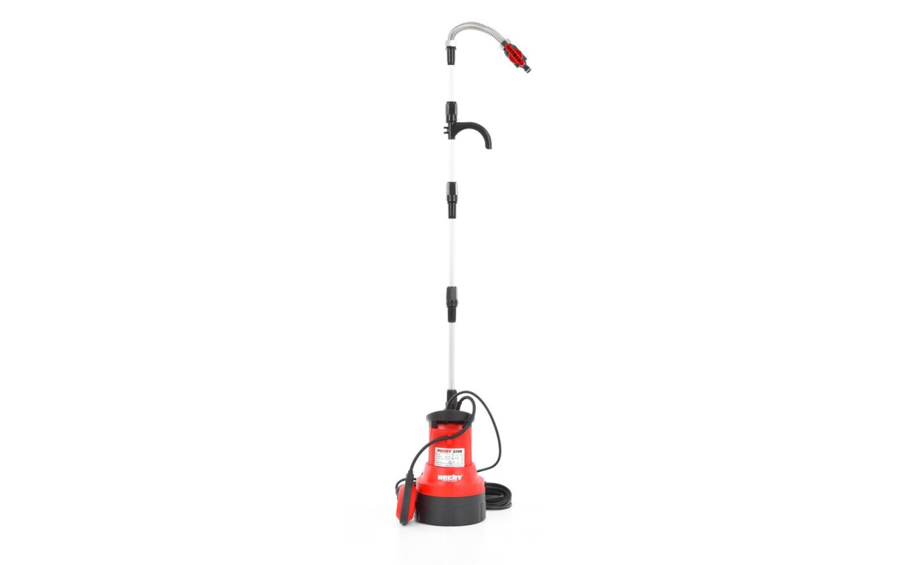 Electric 230 V/50 Hz. Max.delivery height 10 m. Power input 350 W. 10 m rubber power cable. For clean water. Max. delivery volume 3000 l/h.