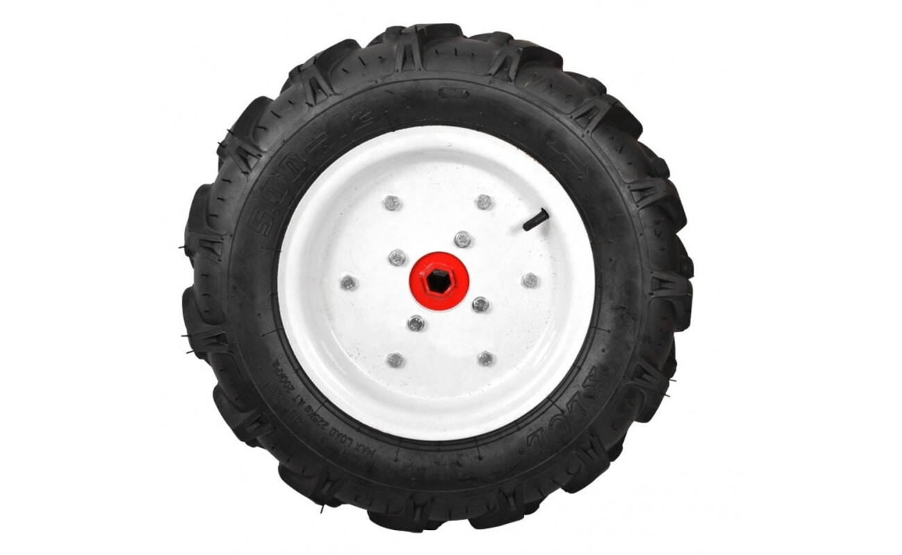 Wheels 4.00-8“ with slipping pinions.