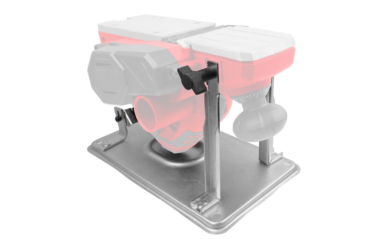The HECHT 001791 work stand provides a practical solution for safe and stable mounting of an electric planer. The robust metal construction offers firm support during work and contributes to greater precision and comfort when working with wood. Thanks to its stable design