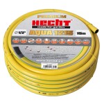 <p>Prémiová PVC hadice HECHT AQUA 1215 o délce 15 metrů a průměru 1/2" představuje špičku ve své třídě. Díky robustní třívrstvé konstrukci a pokročilým technologiím nabízí mimořádnou odolnost